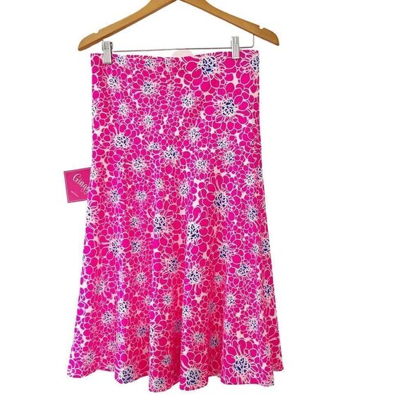 NWT GINGY Hot Pink Dahlia Avalon Modest Swim Skirt - Picture 2 of 6